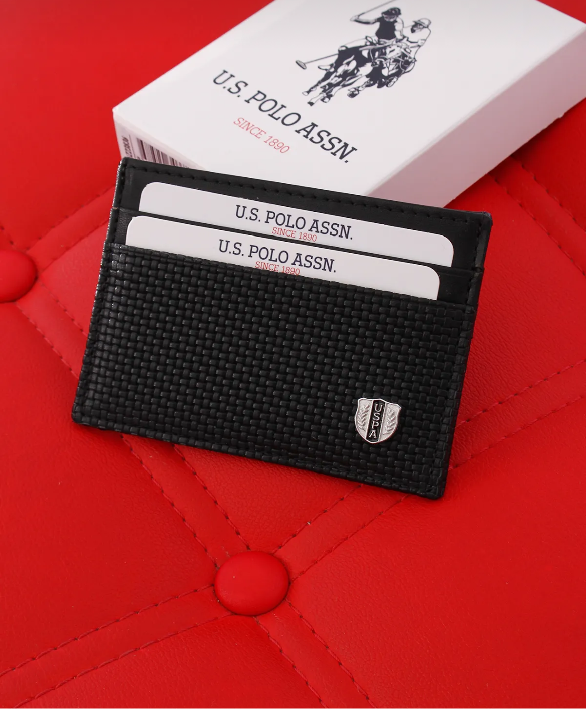 U.S. Polo Assn. Genuine Leather Card Holder & Wallet