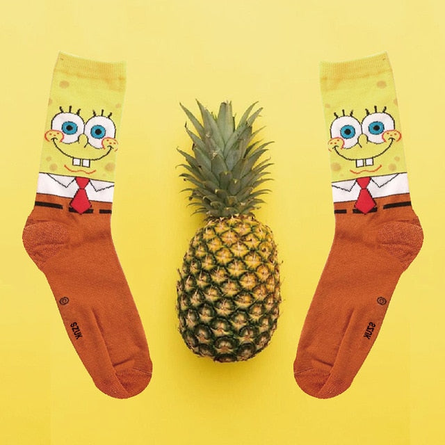 Cartoon Print Socks