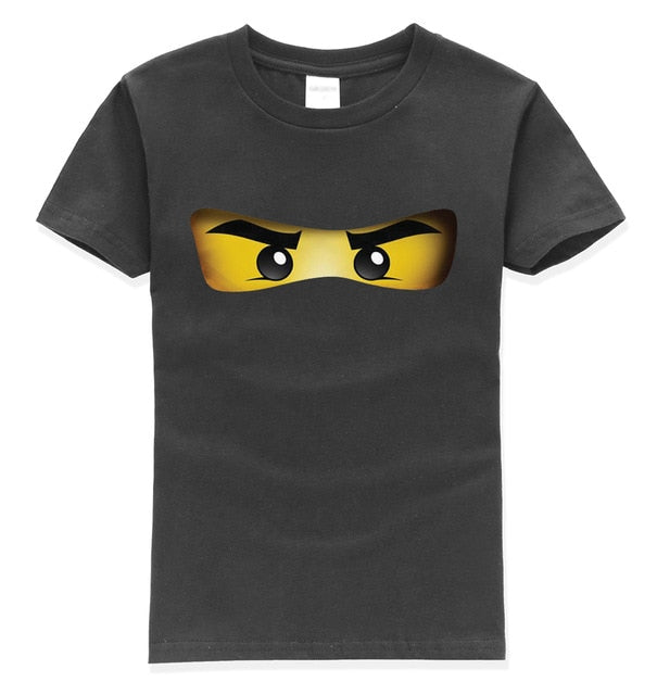 Cartoon Printed O-neck Short Sleeve T- Shirt