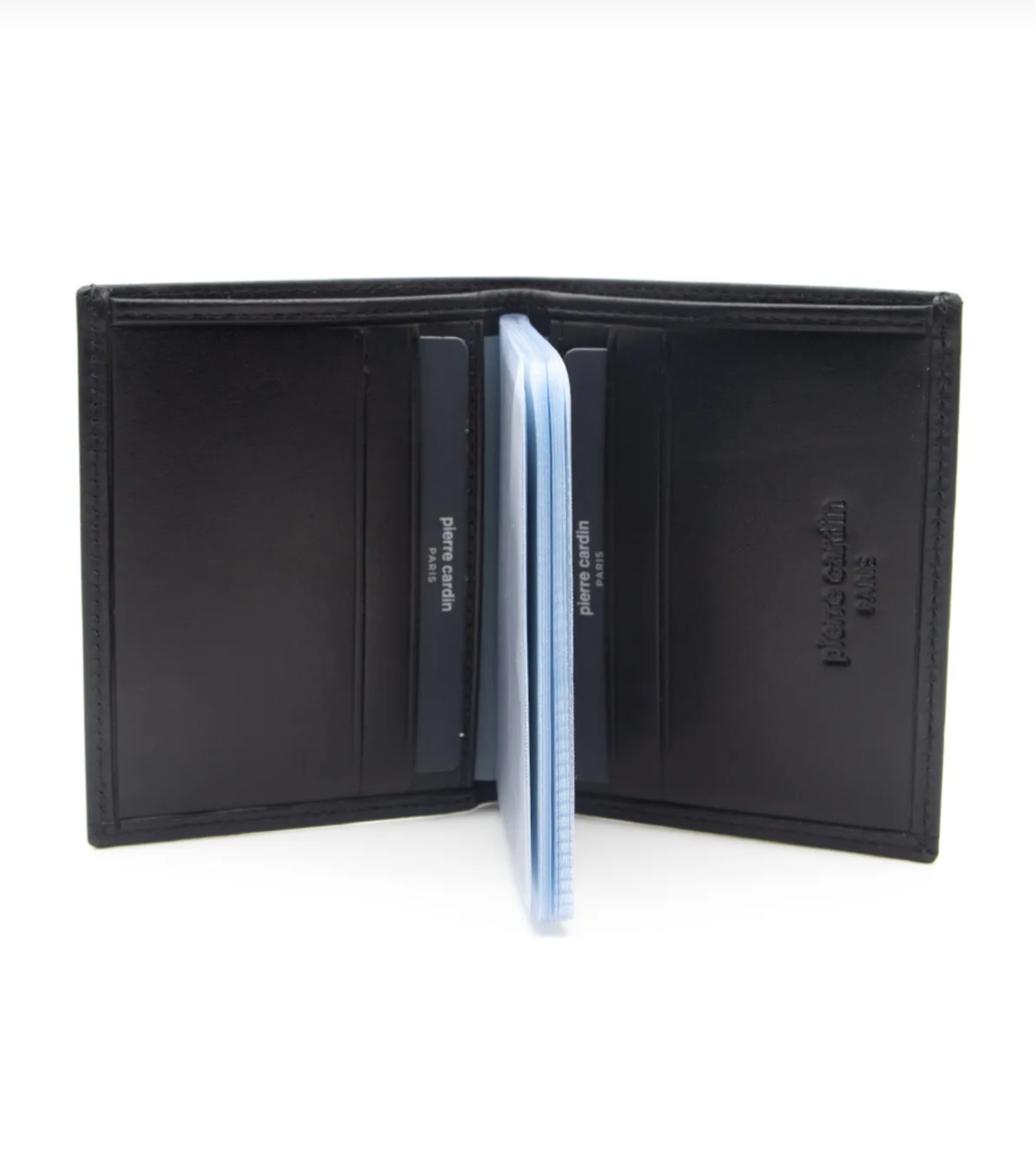 Pierre Cardin Black Aniline Leather Card Holder