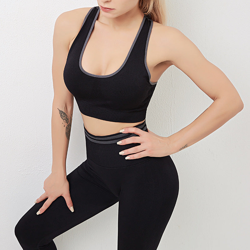 Seamless Power Fit: High-Waist Leggings & Sports Bra Set