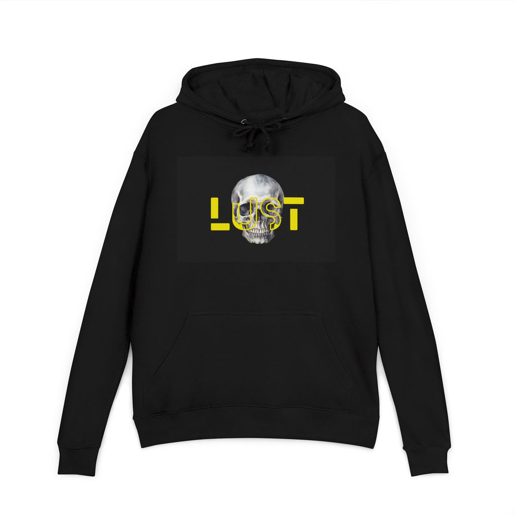 Lust Graphic Unisex Hoodie, Casual Streetwear, Skull Design, Gift for Him/Her, Fall Fashion, Halloween Style