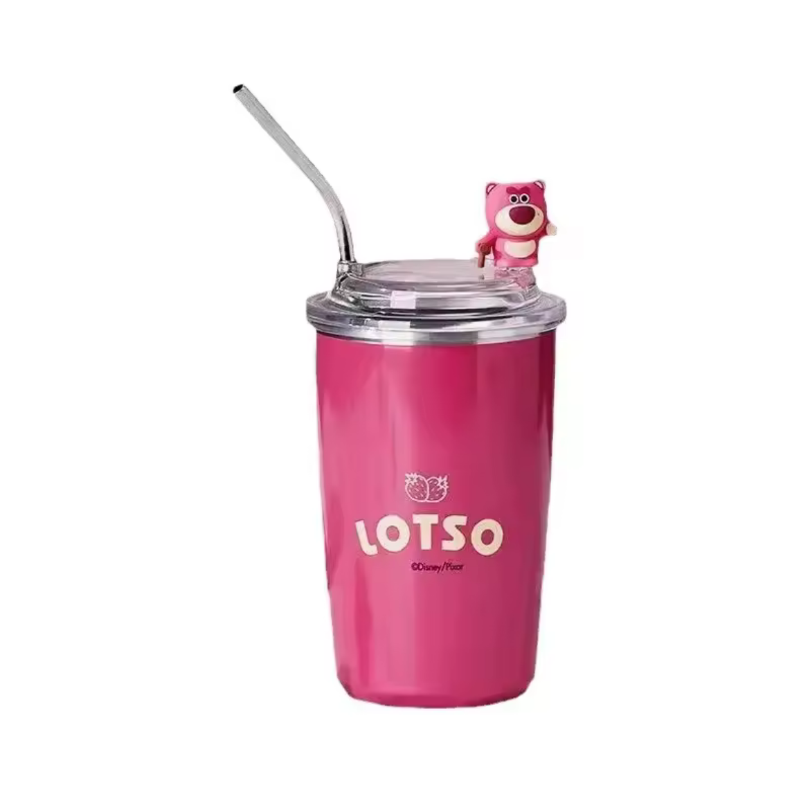Disney Toy Story Lotso Stainless Steel Vacuum Cup with Straw – 304 Grade