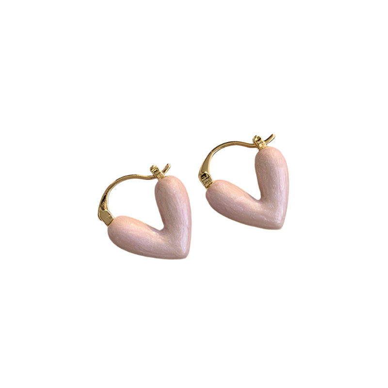 Minimalist Love Heart Earrings – Everyday Style for Women