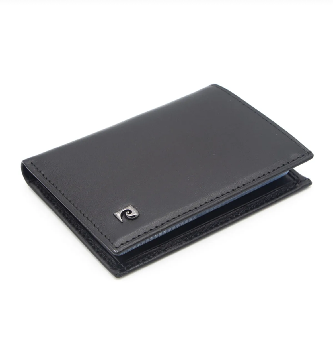 Pierre Cardin Black Aniline Leather Card Holder