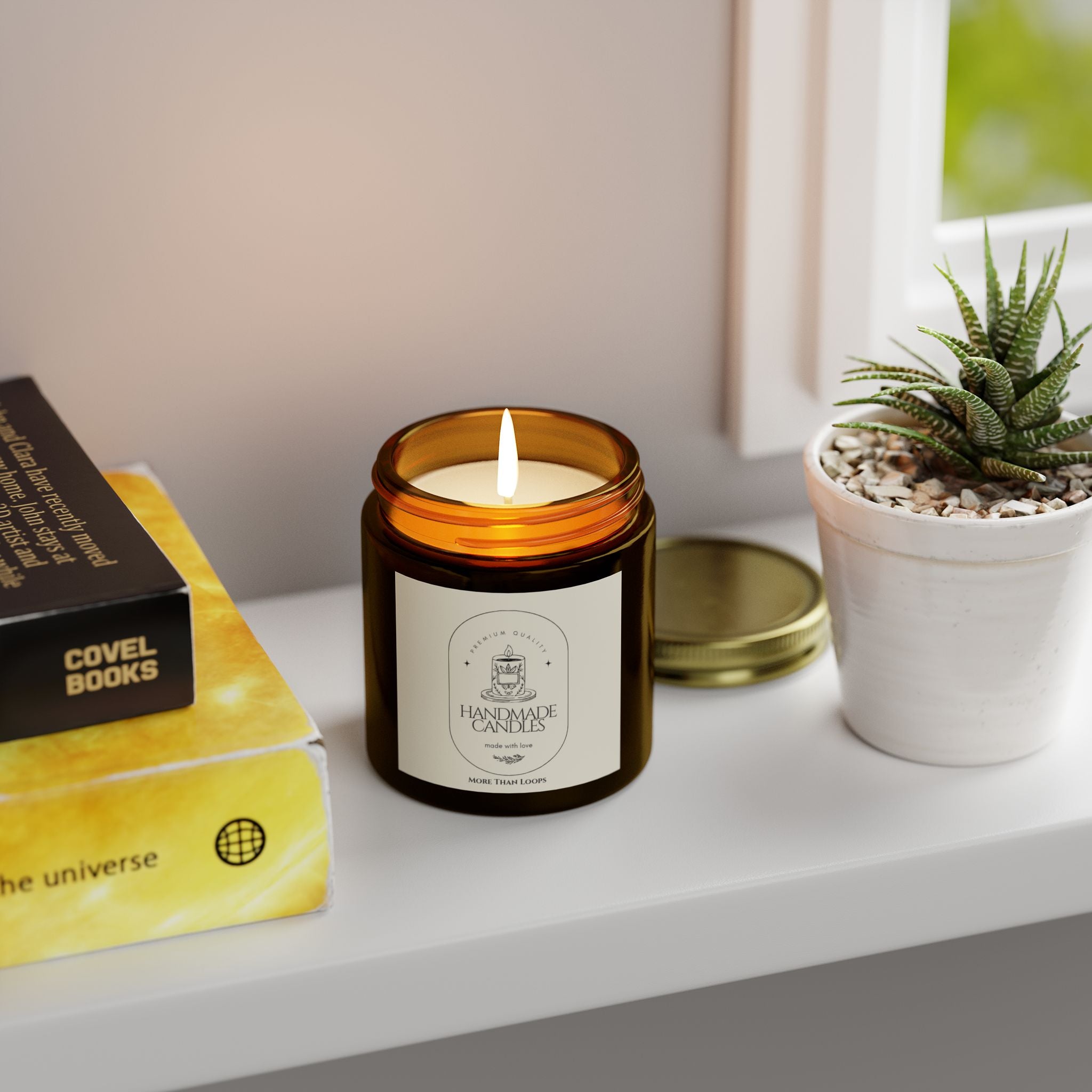 Coconut Apricot Scented Candle Collection, Aromatherapy Candles for Relaxation, Self-Care Gift, Home Fragrance Decor