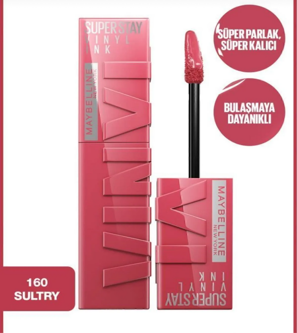Maybelline New York SuperStay Vinyl Ink – Long-Lasting Glossy Liquid Lipstick