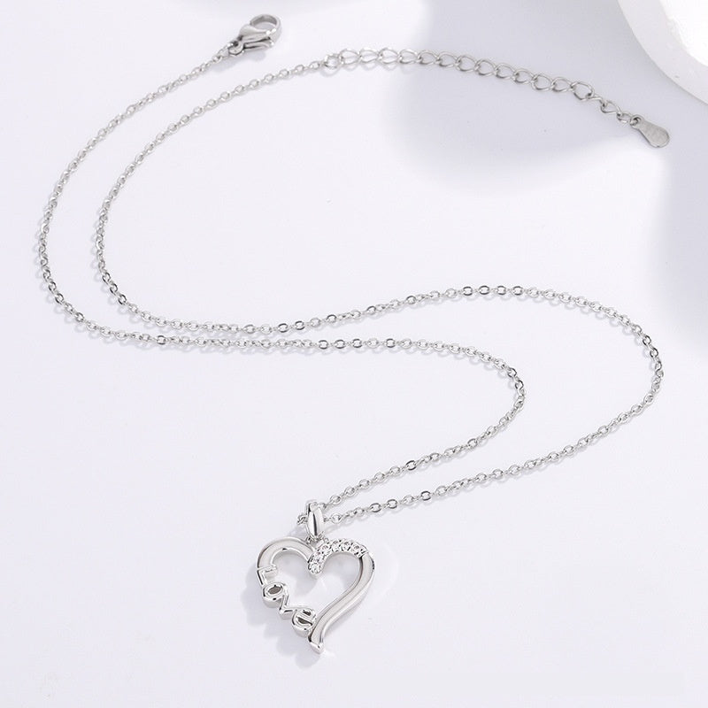 Eternal Love: Titanium Steel Heart Necklace – The Perfect Gift of Foreve