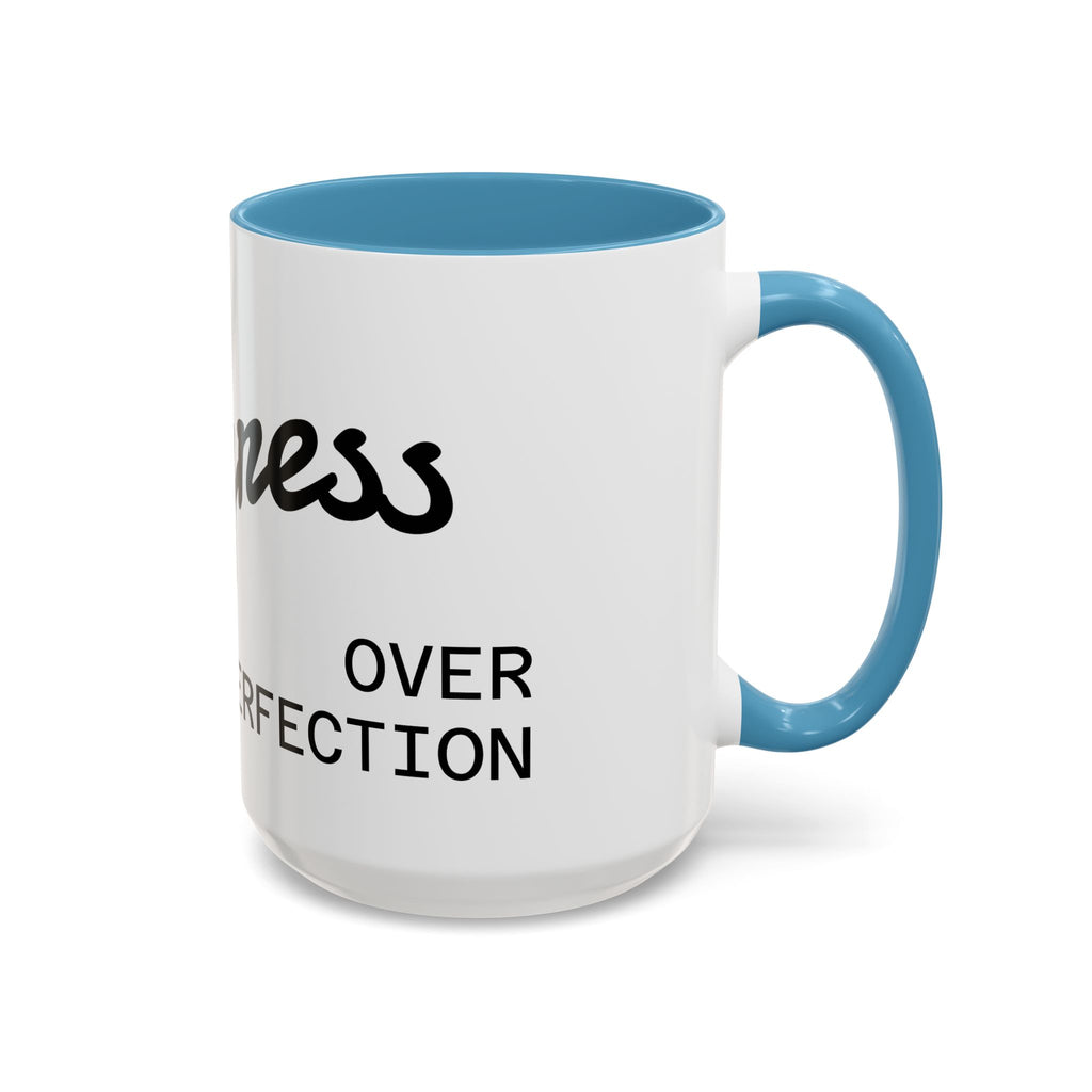 Quote Coffee Mug - Embrace Progress Over Perfection, Motivational Gift, Office Decor, Inspirational Drinkware, Daily Reminder