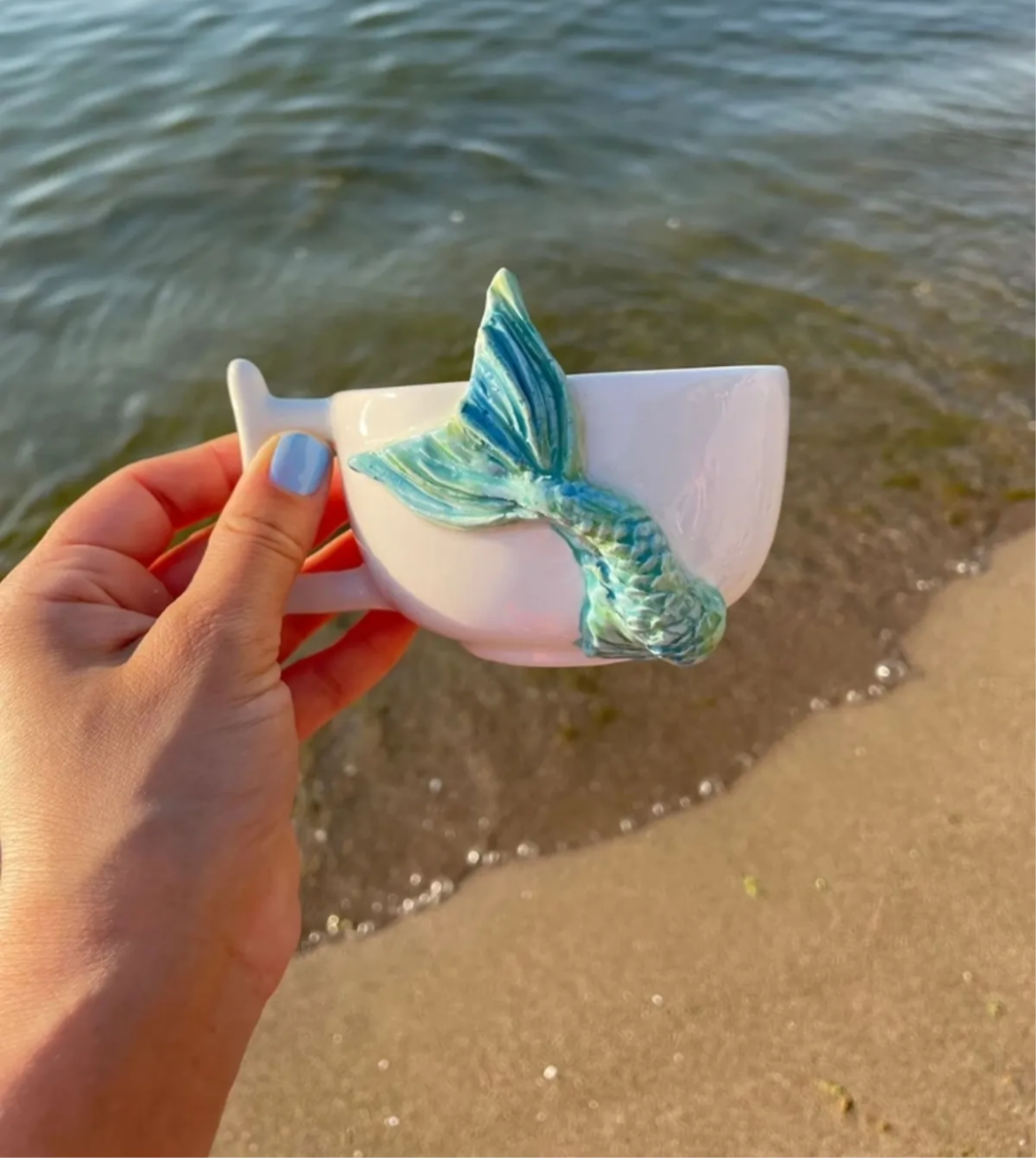 Ocean Dreams – Handmade Mermaid Ceramic Mug