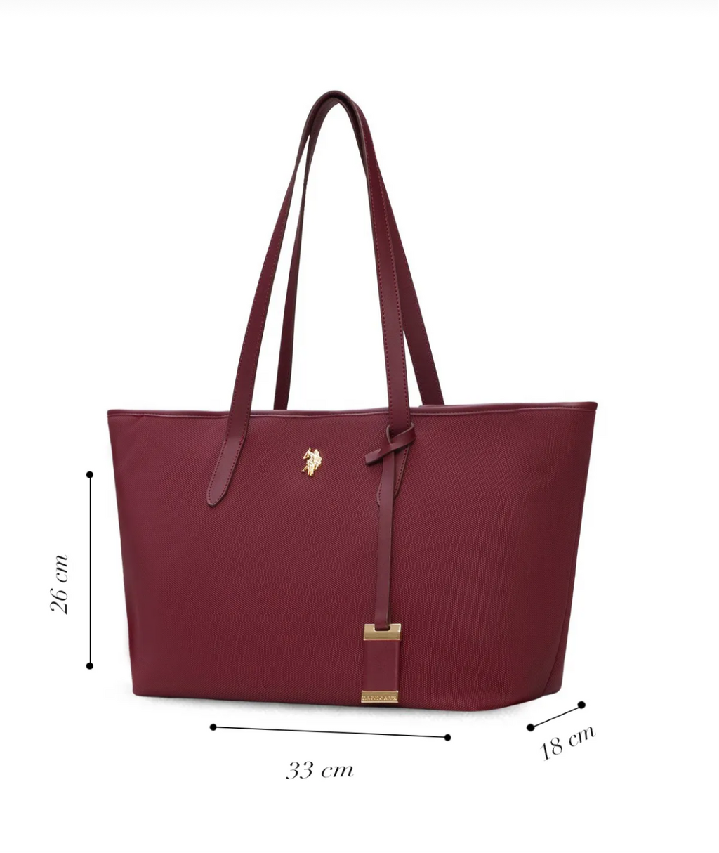 U.S. Polo Assn. Claret Shoulder Bag – Timeless Everyday Elegance