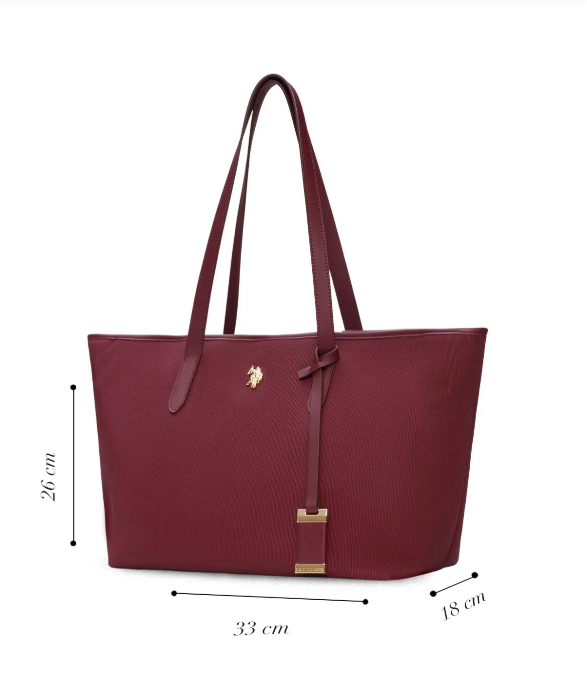 U.S. Polo Assn. Claret Shoulder Bag – Timeless Everyday Elegance