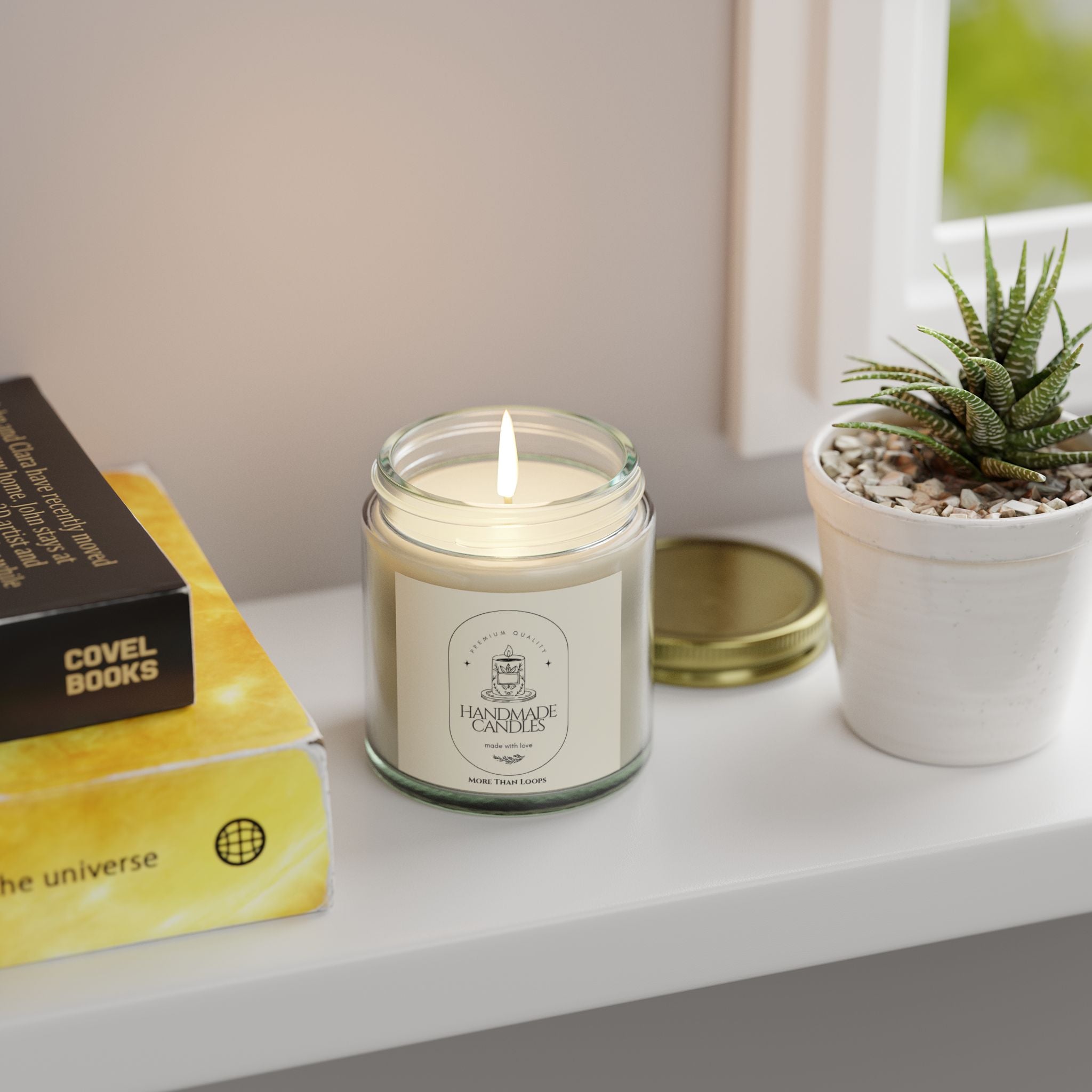 Coconut Apricot Scented Candle Collection, Aromatherapy Candles for Relaxation, Self-Care Gift, Home Fragrance Decor