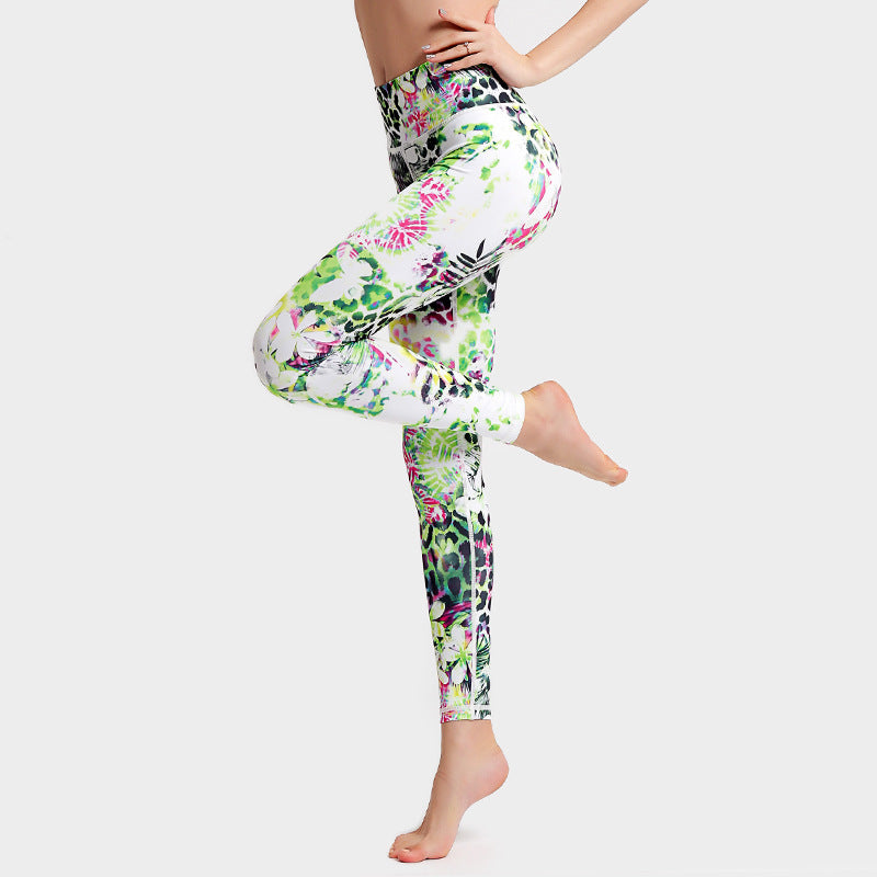 VibeFlex™ Tie-Dye Sculpt Leggings – High Waist Push-Up Yoga & Workout Wear