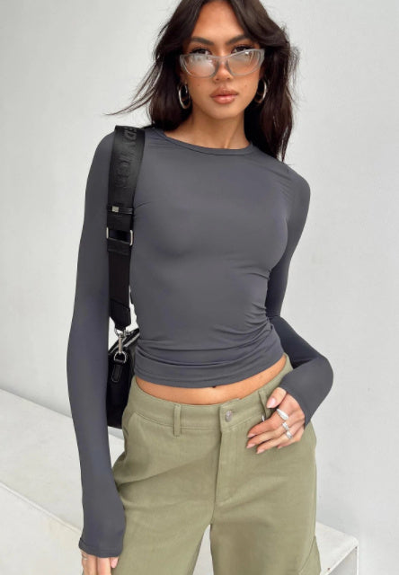 Chic & Sleek: Women’s Slim Fit Long-Sleeve Pullover