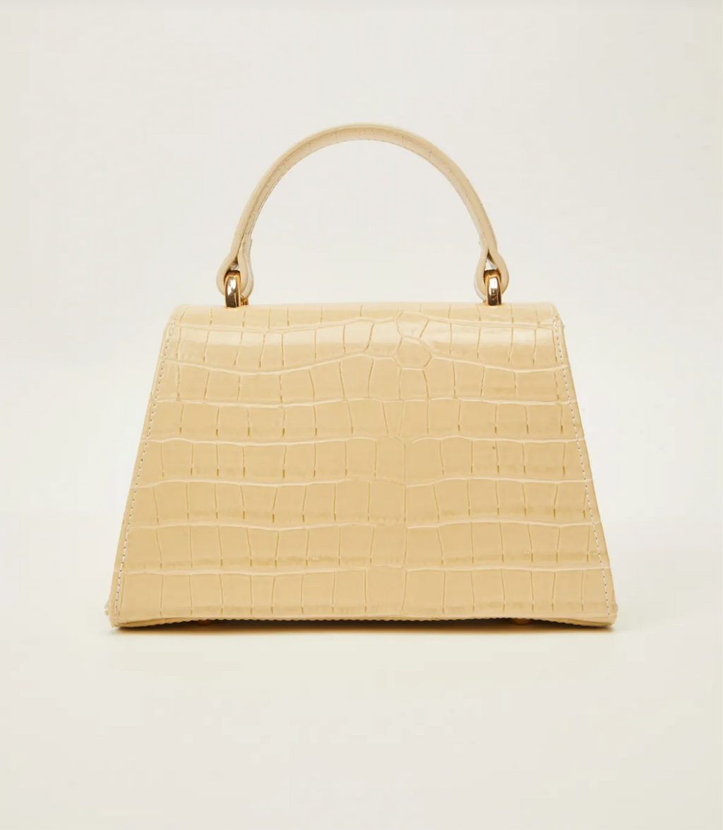 ✨ Ted Baker Croco-Embossed Mini Handbag – Chic & Timeless