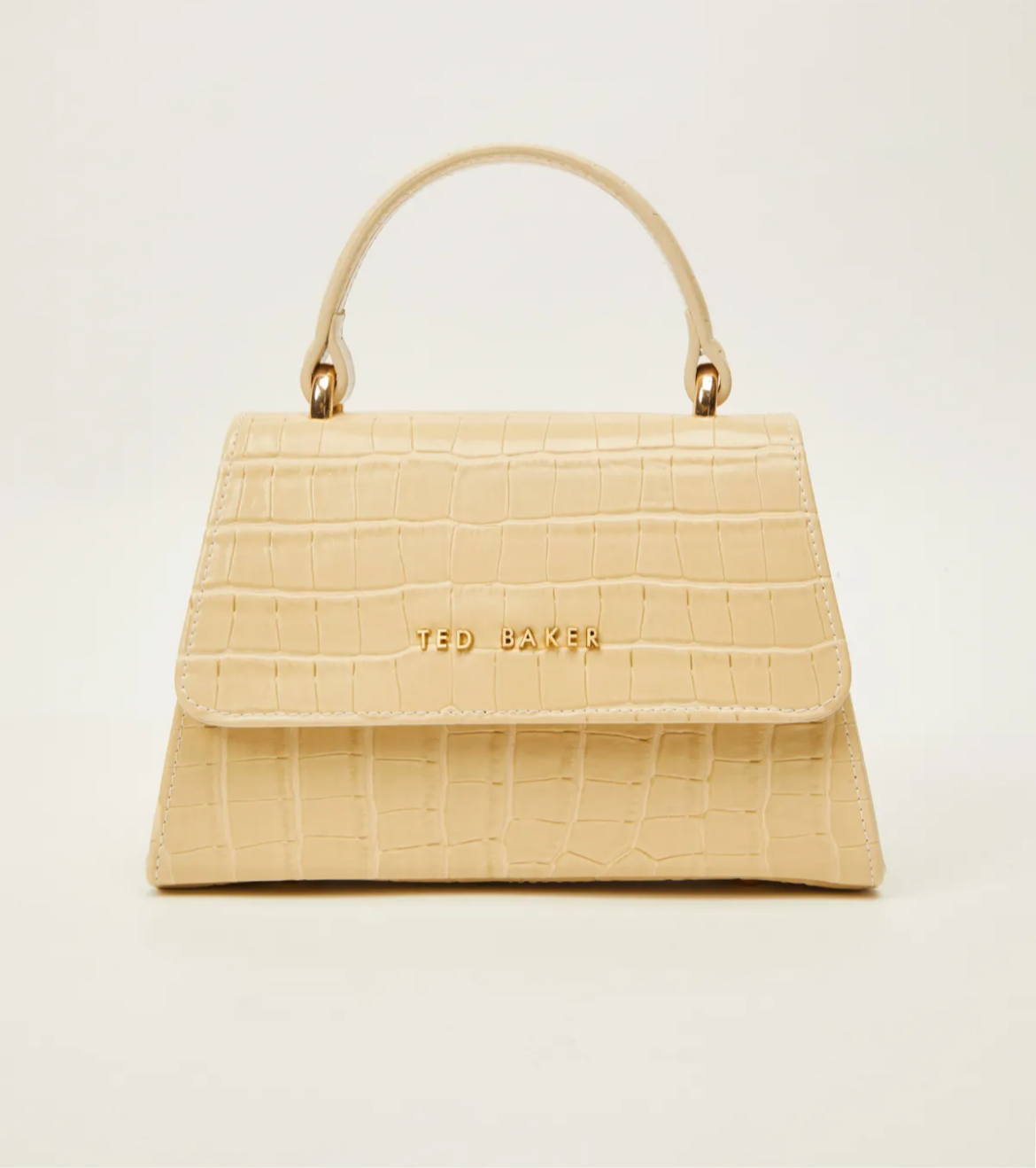 ✨ Ted Baker Croco-Embossed Mini Handbag – Chic & Timeless