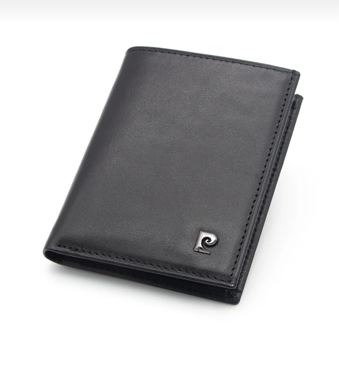 Pierre Cardin Black Aniline Leather Card Holder