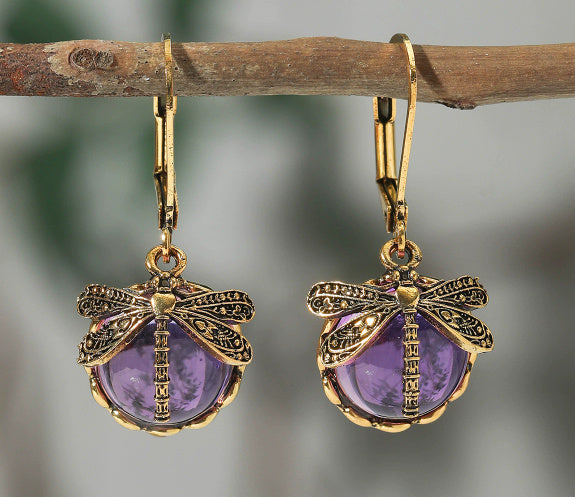 Vintage Moonstone Charm Earrings