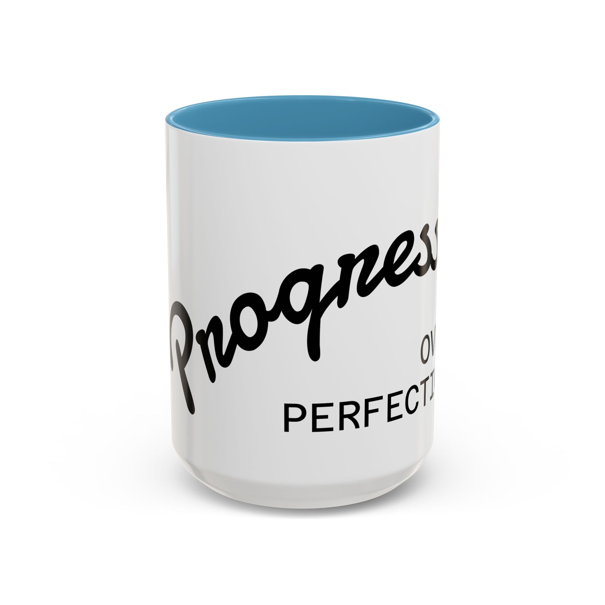 Quote Coffee Mug - Embrace Progress Over Perfection, Motivational Gift, Office Decor, Inspirational Drinkware, Daily Reminder