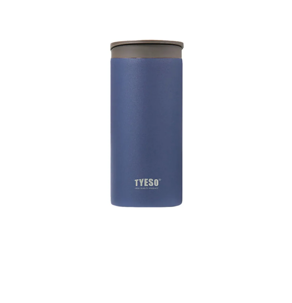 Tyeso Stainless Steel Vacuum Flat Thermos – 360ml with Handle