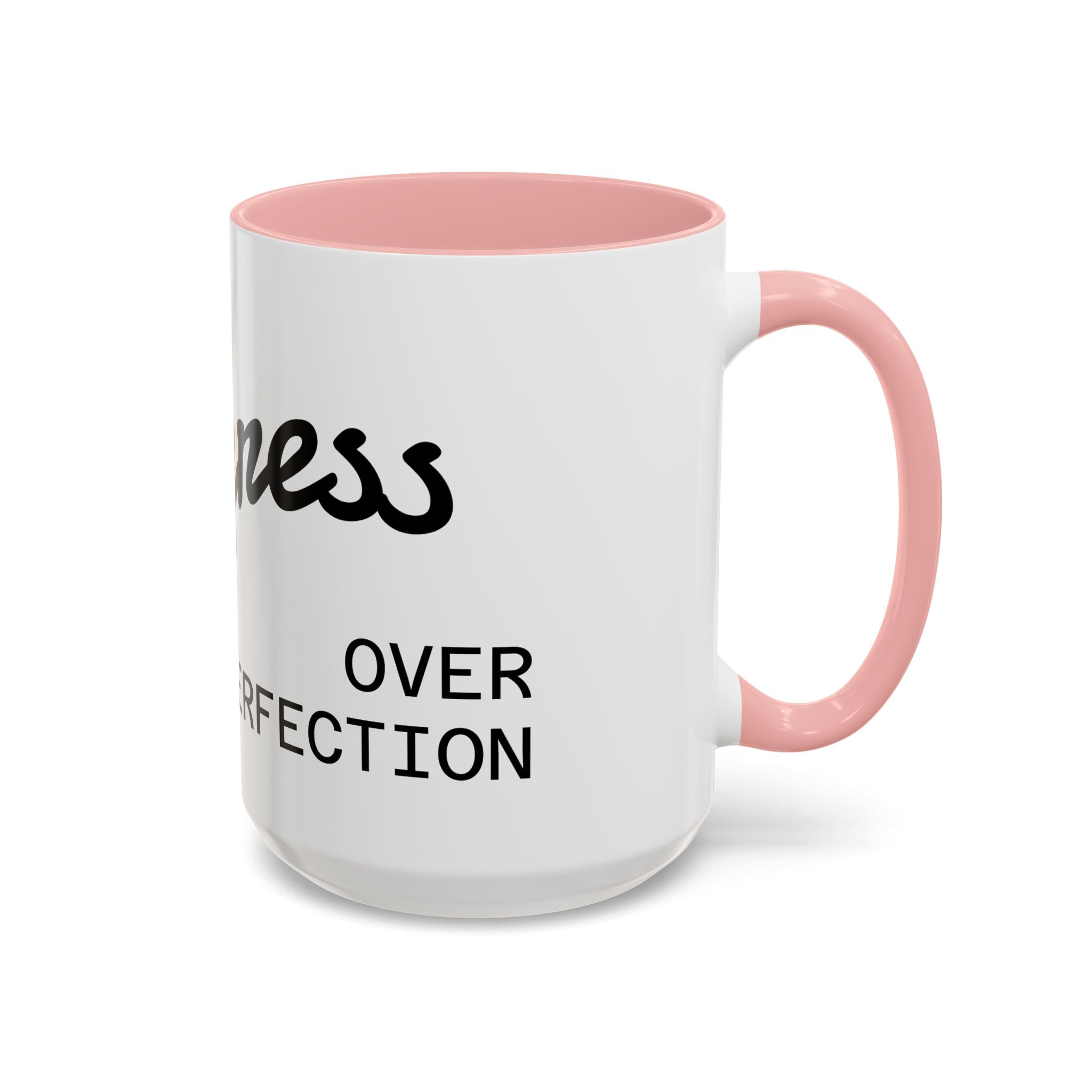 Quote Coffee Mug - Embrace Progress Over Perfection, Motivational Gift, Office Decor, Inspirational Drinkware, Daily Reminder