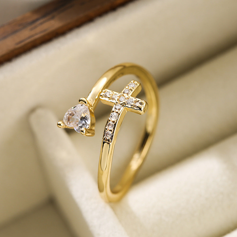 Clear CZ Evil Eye Ring – Sparkling Protection for Her
