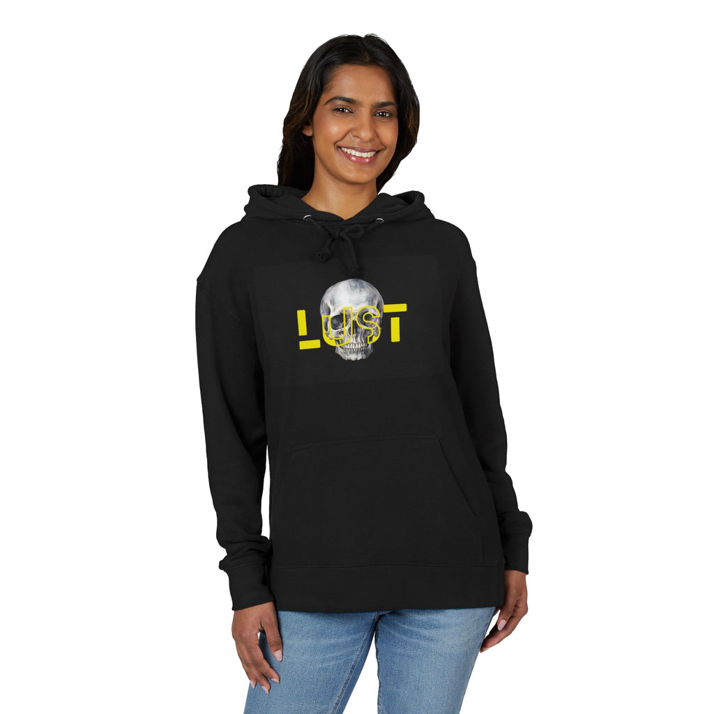 Lust Graphic Unisex Hoodie, Casual Streetwear, Skull Design, Gift for Him/Her, Fall Fashion, Halloween Style