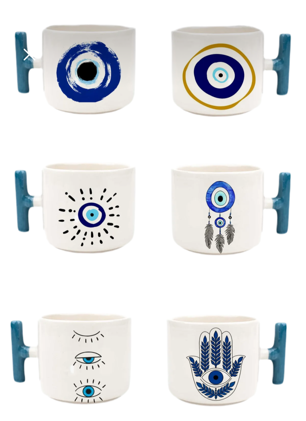 Evil Eye Protection Mug Set – 6 Cups of Style & Symbolism