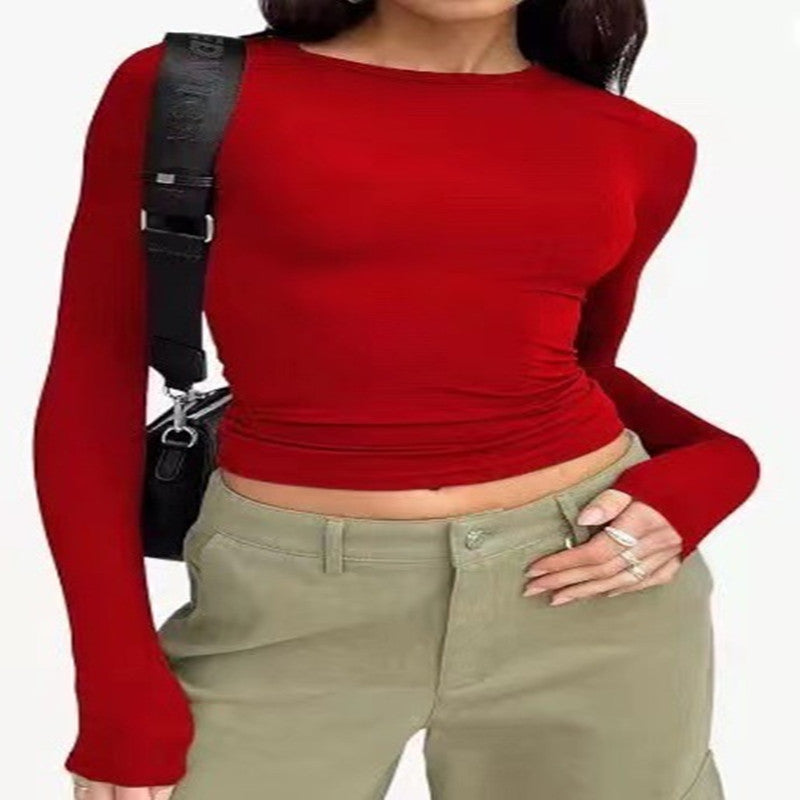 Chic & Sleek: Women’s Slim Fit Long-Sleeve Pullover