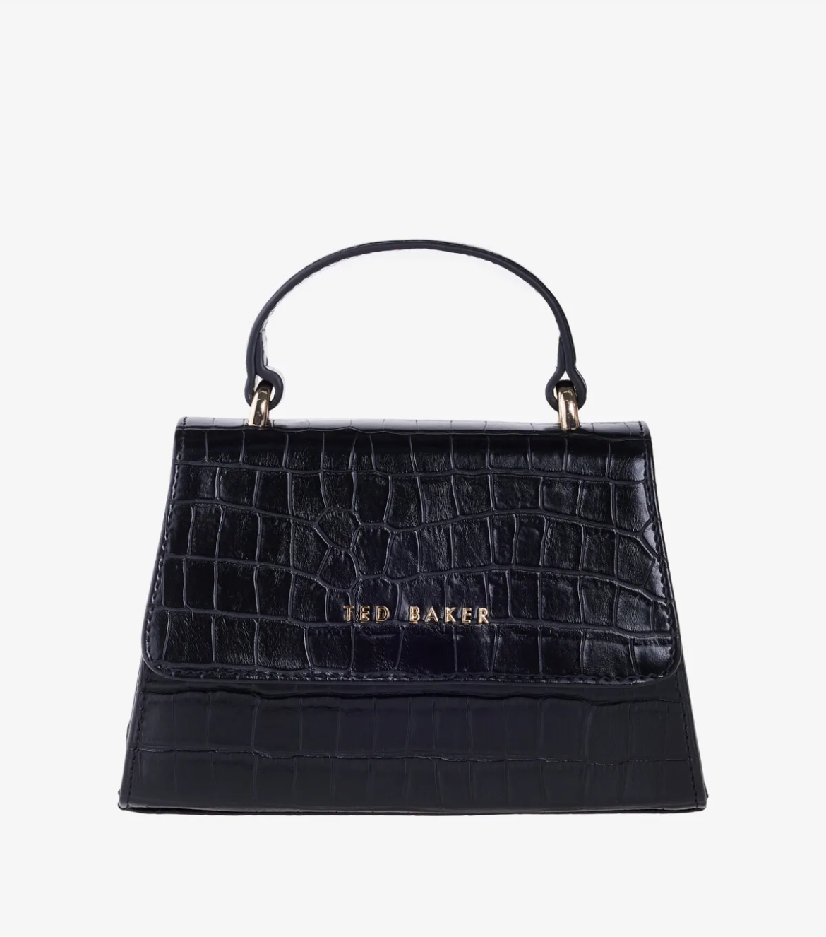 ✨ Ted Baker Croco-Embossed Mini Handbag – Chic & Timeless