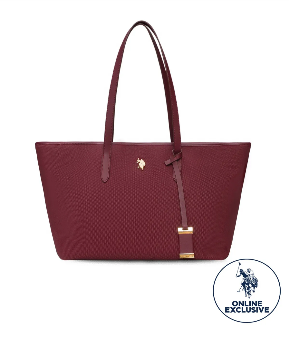 U.S. Polo Assn. Claret Shoulder Bag – Timeless Everyday Elegance