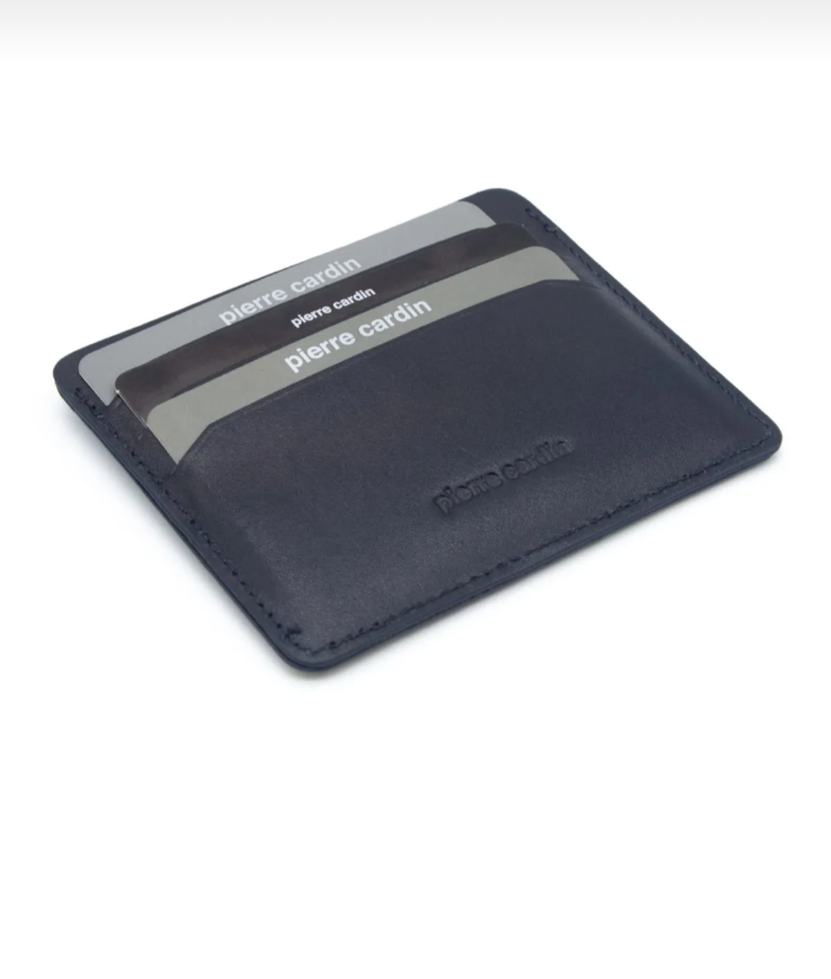 Pierre Cardin Unisex Black Leather Card Holder