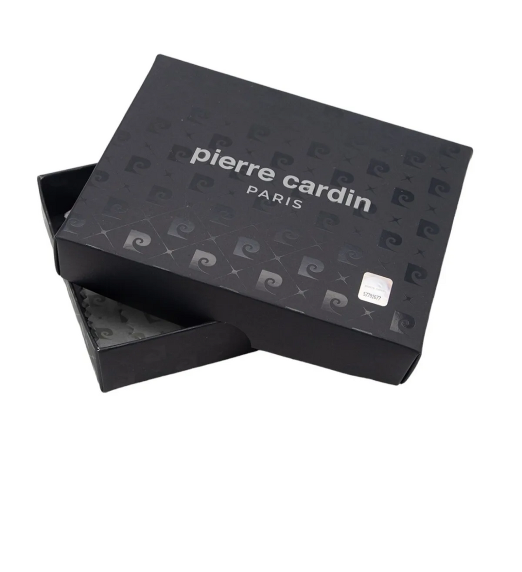 Pierre Cardin Black Aniline Leather Card Holder