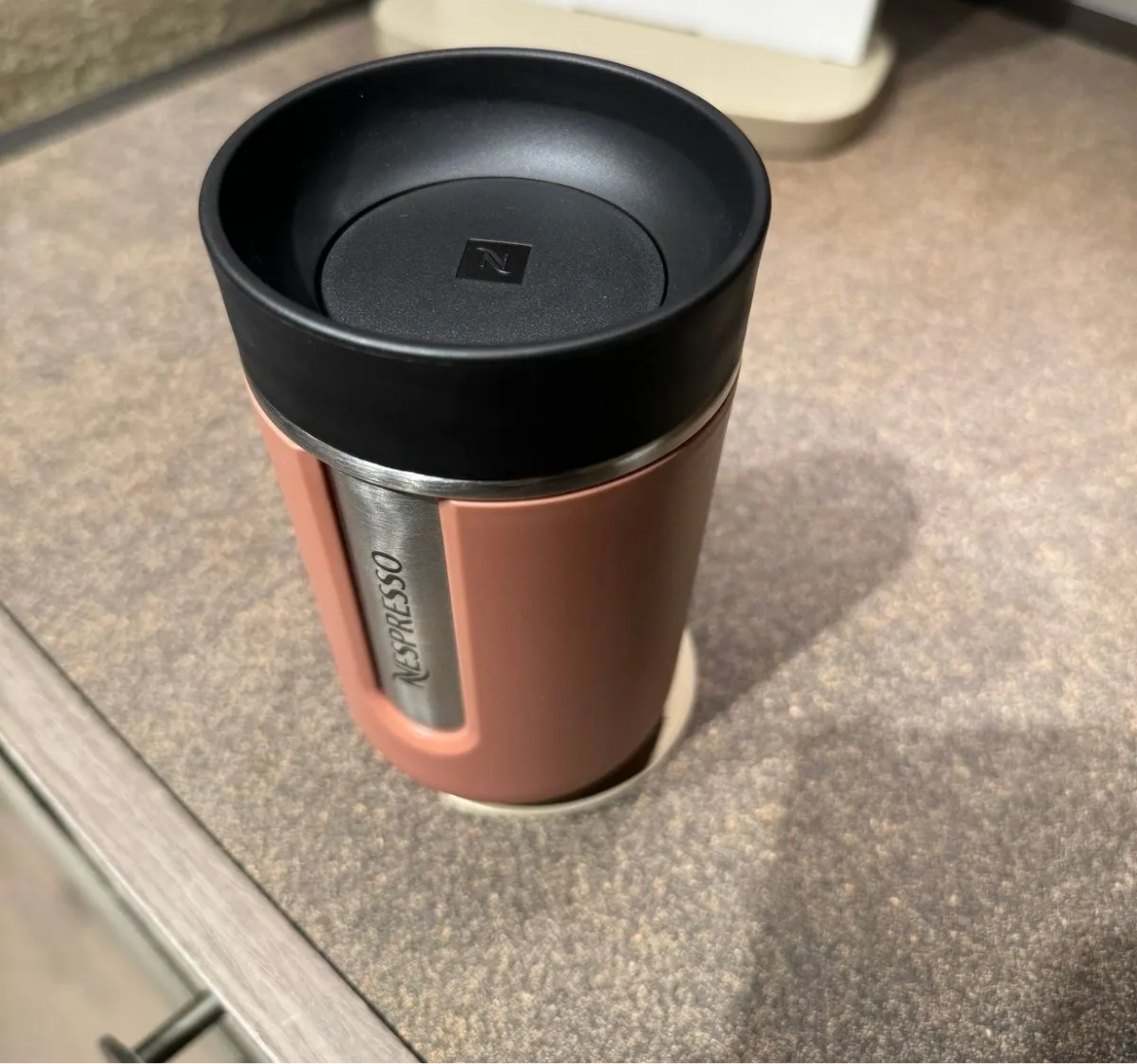 Nespresso Nomad Travel Thermos – Terracotta Edition