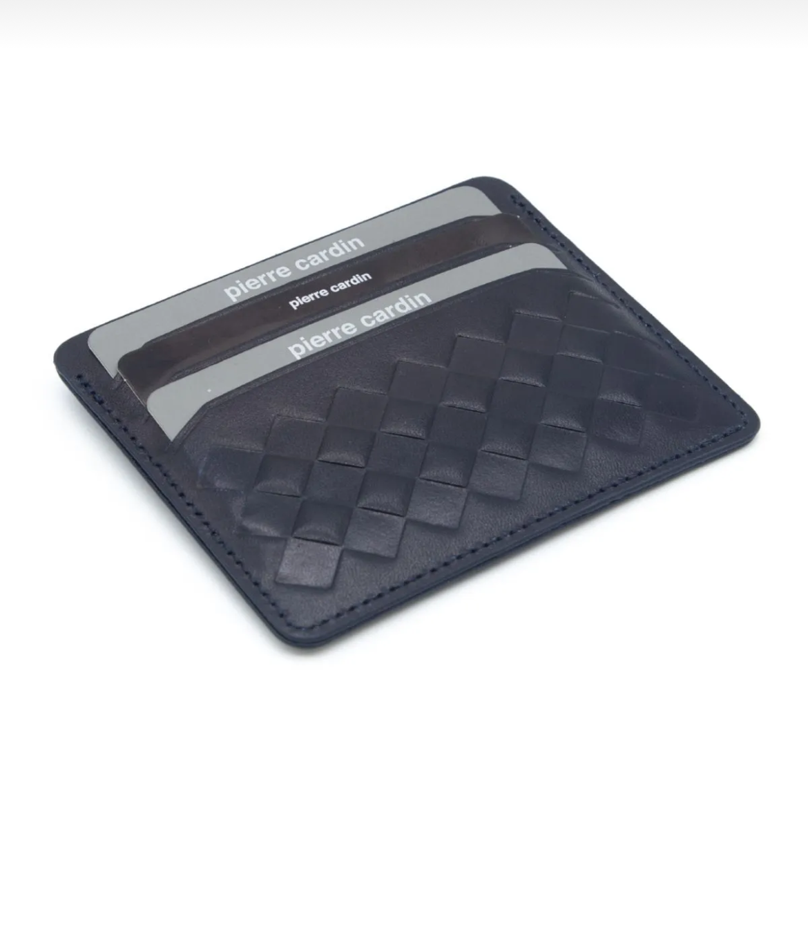 Pierre Cardin Unisex Black Leather Card Holder