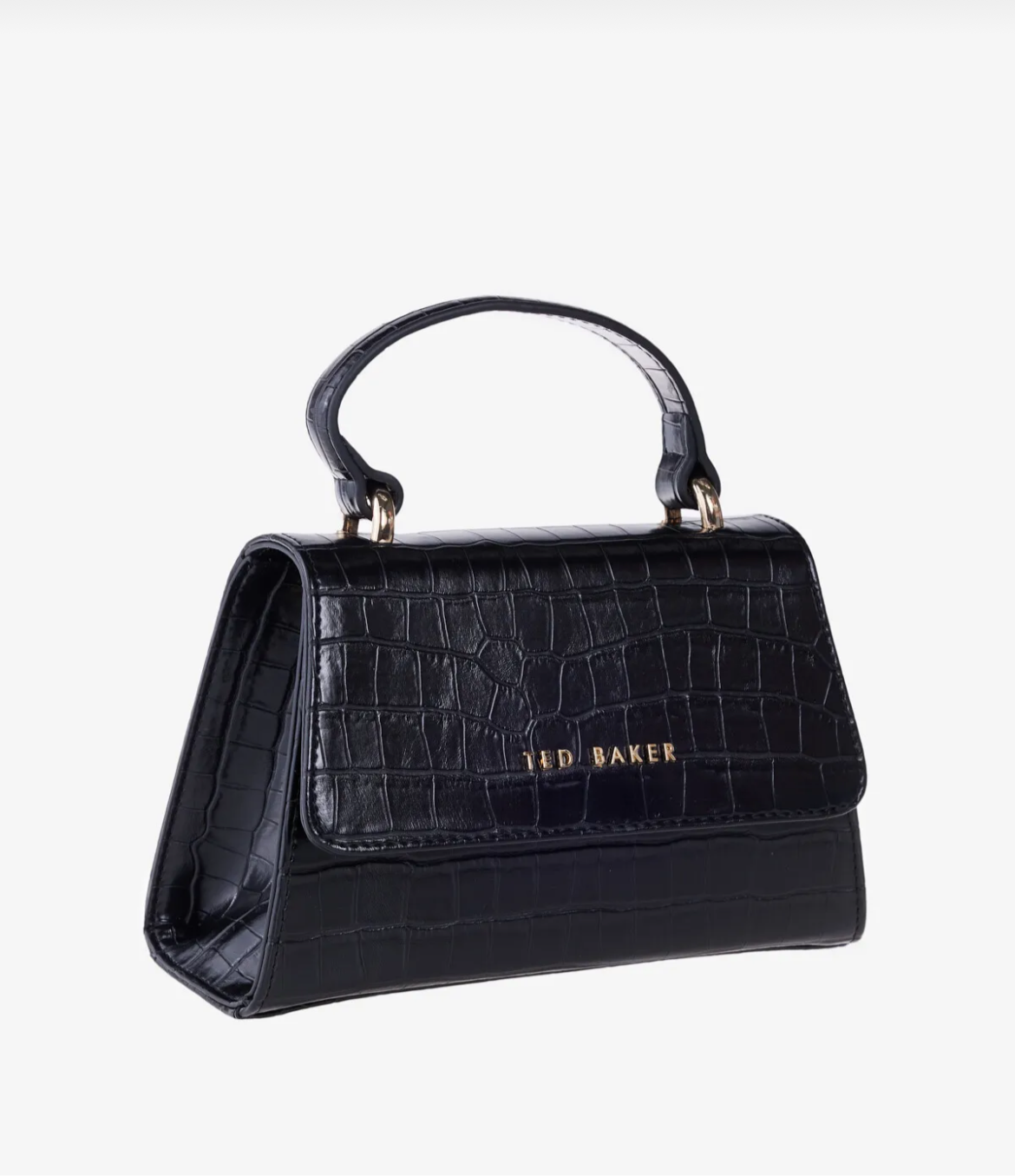 ✨ Ted Baker Croco-Embossed Mini Handbag – Chic & Timeless