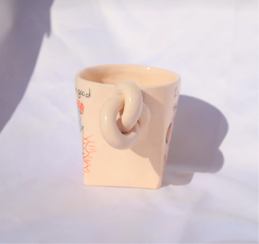 Lily & Loly Ceramics Hand-Drawn Mug – 150ml of Artistic Charm