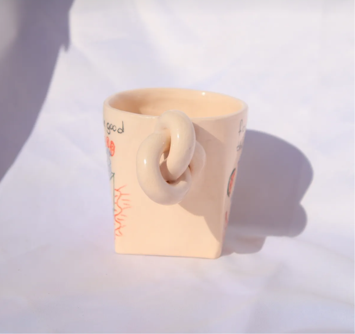 Lily & Loly Ceramics Hand-Drawn Mug – 150ml of Artistic Charm