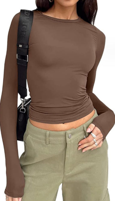 Chic & Sleek: Women’s Slim Fit Long-Sleeve Pullover