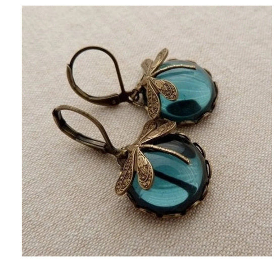 Vintage Moonstone Charm Earrings