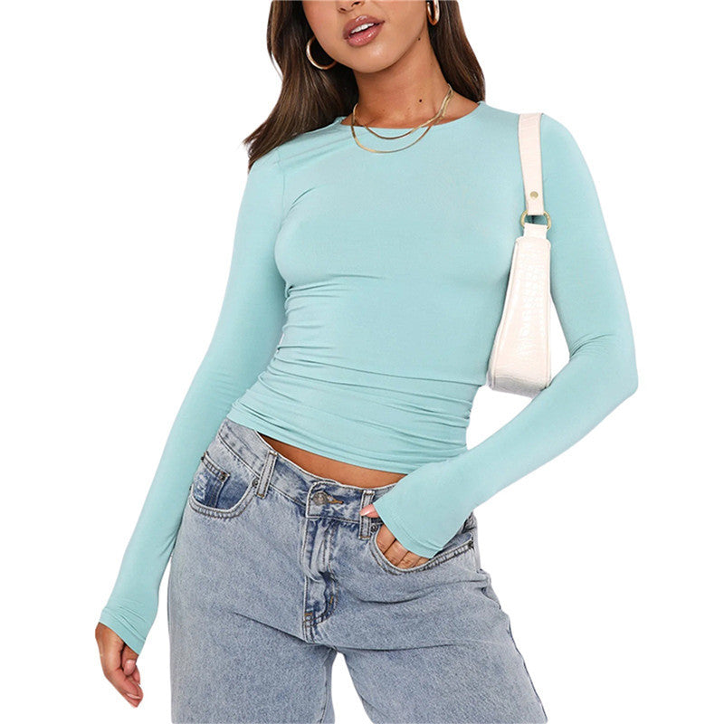 Chic & Sleek: Women’s Slim Fit Long-Sleeve Pullover