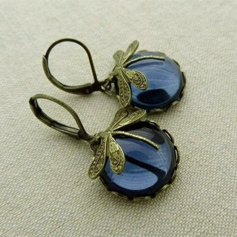 Vintage Moonstone Charm Earrings