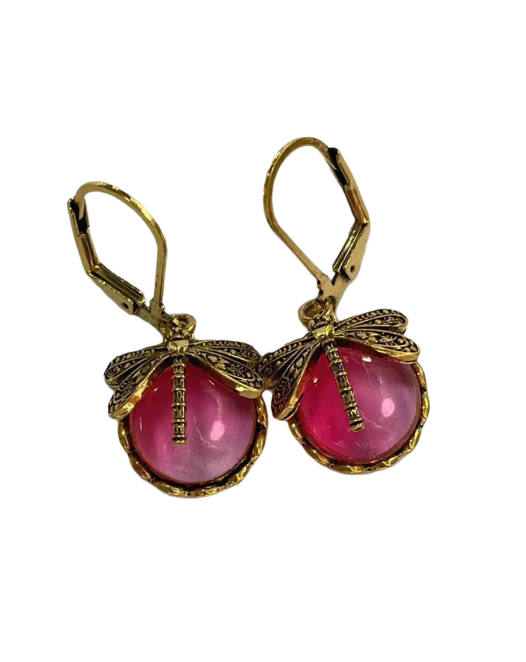 Vintage Moonstone Charm Earrings