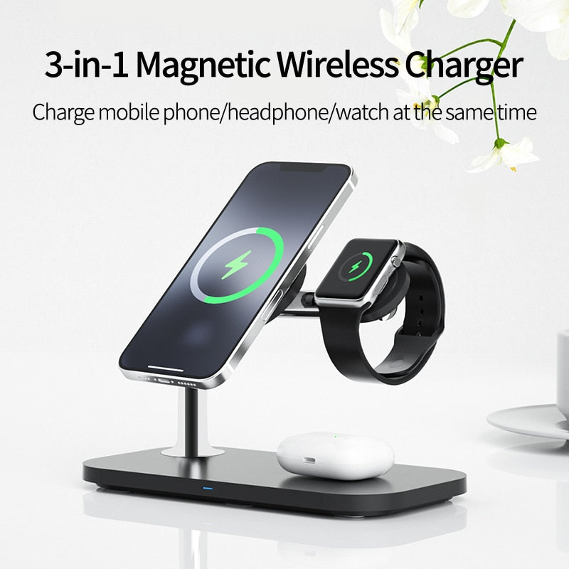 3 in 1 Magnetic Wireless Charger
