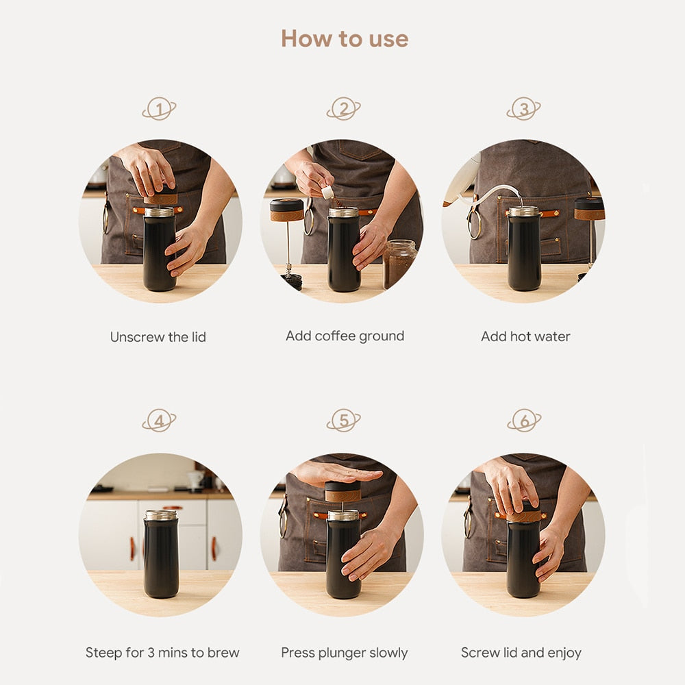 350ml Portable Coffee Pot