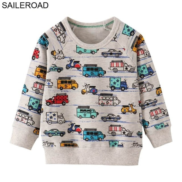 Cartoon Print Sweater