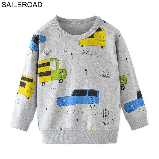 Cartoon Print Sweater