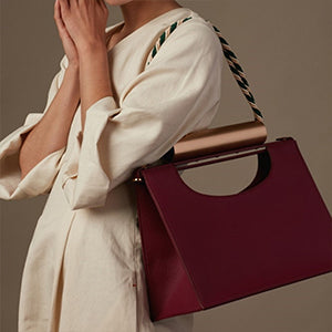 Casual Cylindrical Metal Handbag