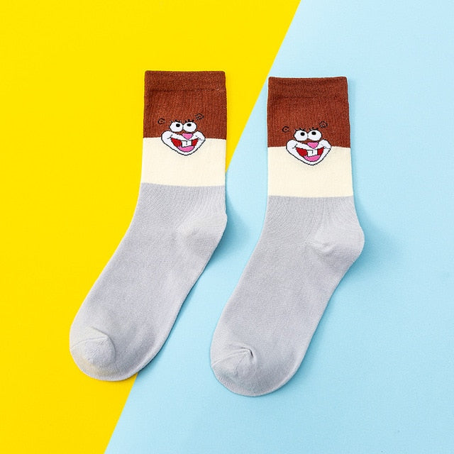 Cartoon Print Socks